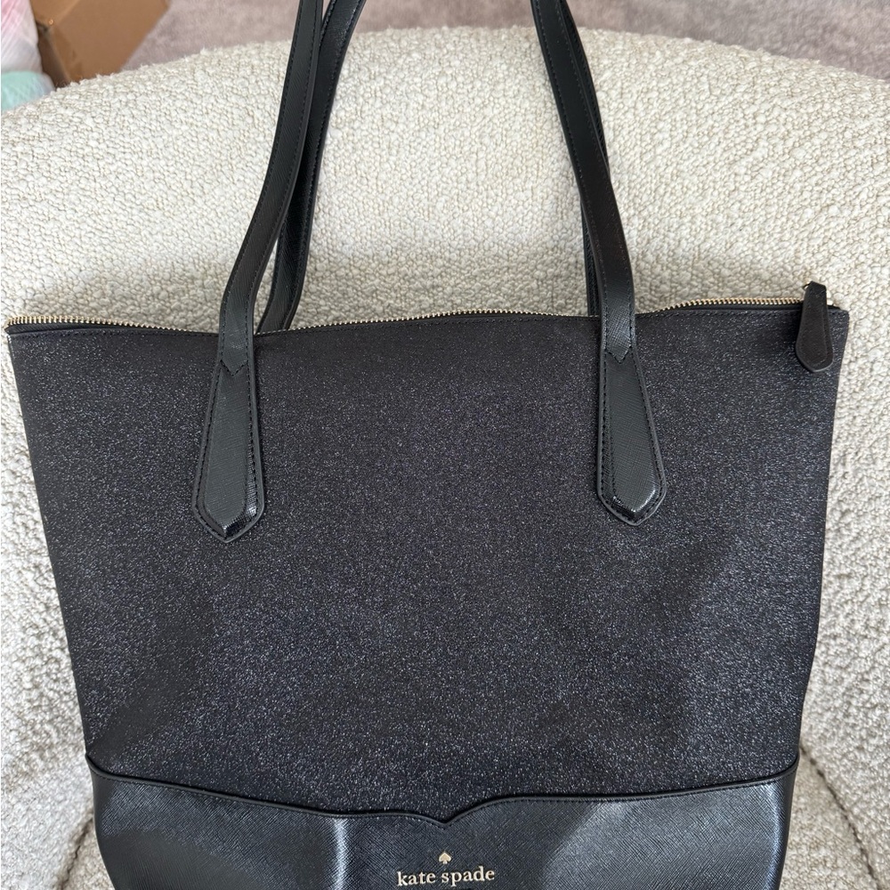Kate Spade Black Structured Tote